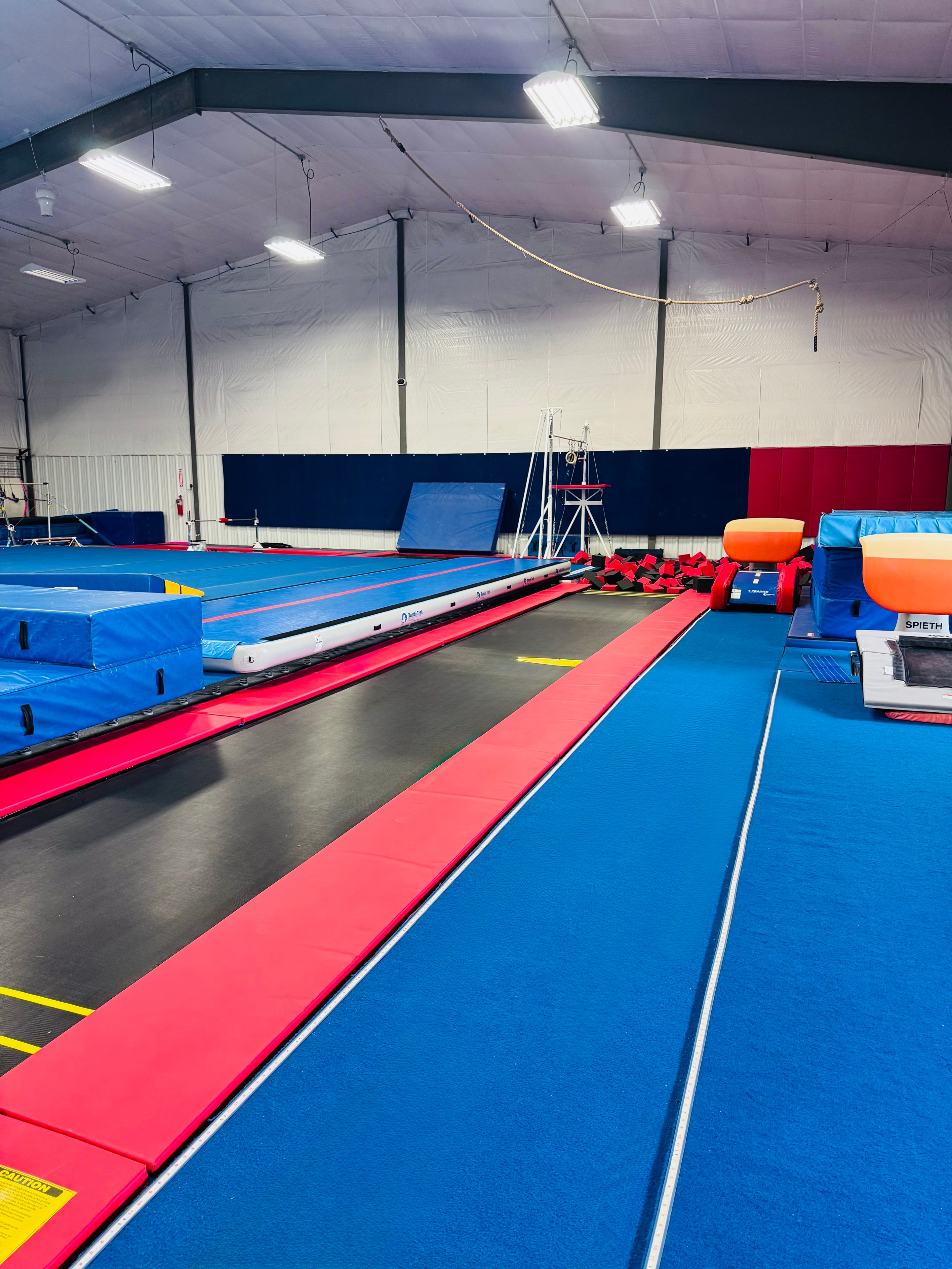 Inground Tumble Trak at Western Stars Gymnastics
