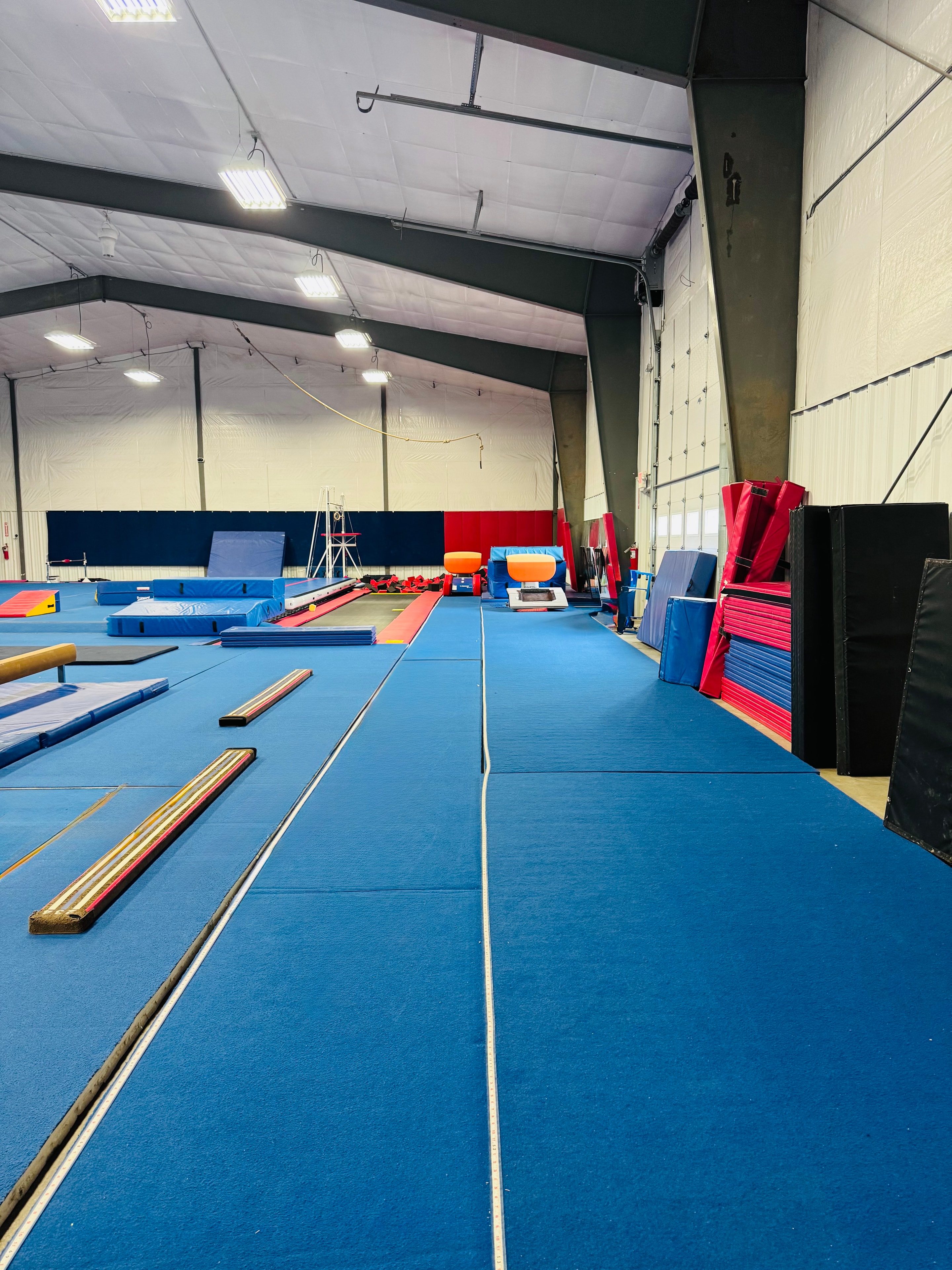 Vault runway at Western Stars Gymnastics